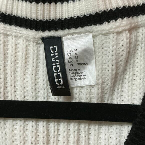H&M Rib-Knit Sweater Vest V-Neck Women’s Size M - Picture 4 of 5